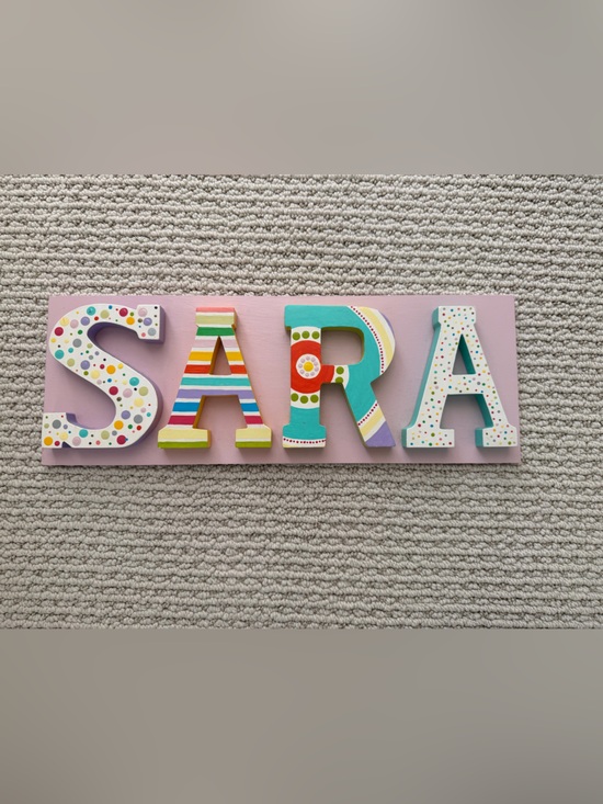 Other - ‘Sara' Wall Letters - Multicolor